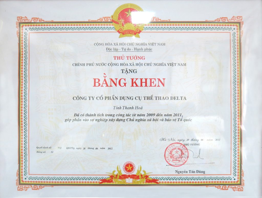 20120612 Bang khen Thu tuong chinh phu